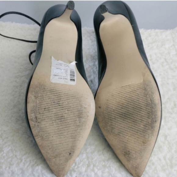 SAKS FIFTH AVENUE Cassidy Black High Heels Size 9 - Picture 7 of 9